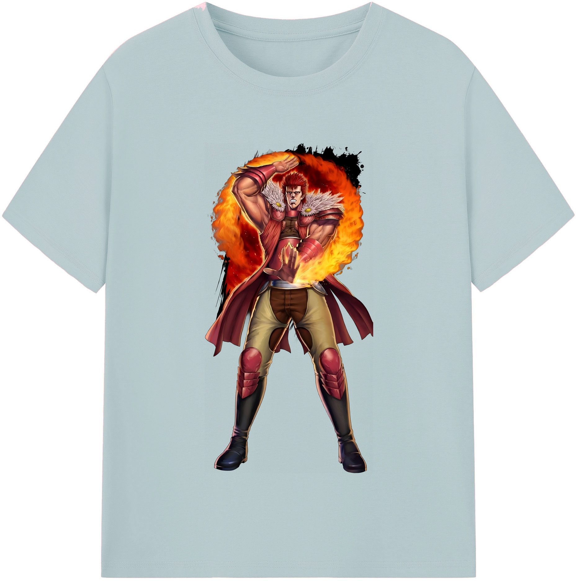 （画像用） 北斗の拳 Fist of the North Star 綿100％半袖Tシャツ（フロントプリント）